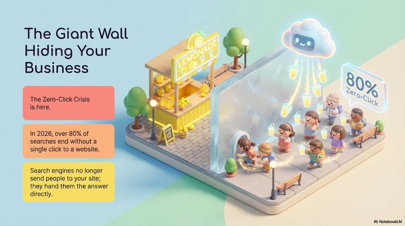The Giant Wall Hiding Your Business — 80% zero-click searches