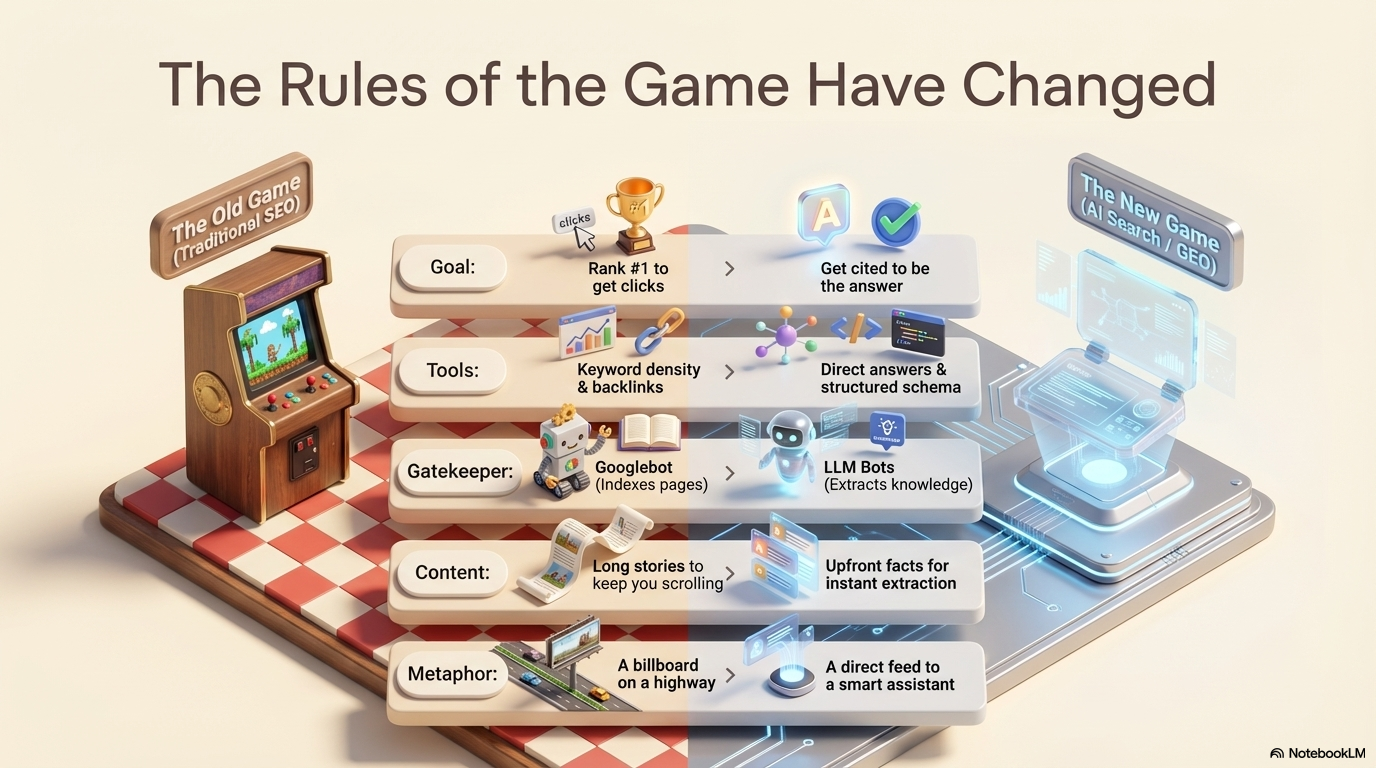 The rules of the game have changed — old vs new comparison